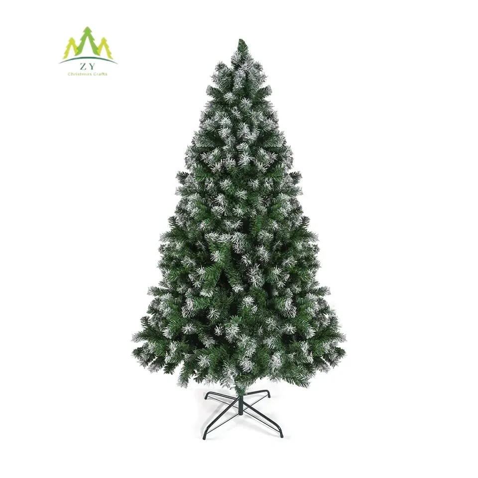 Wholesale 6.5 FT Green and White Artificial Christmas Tree with Red Ball