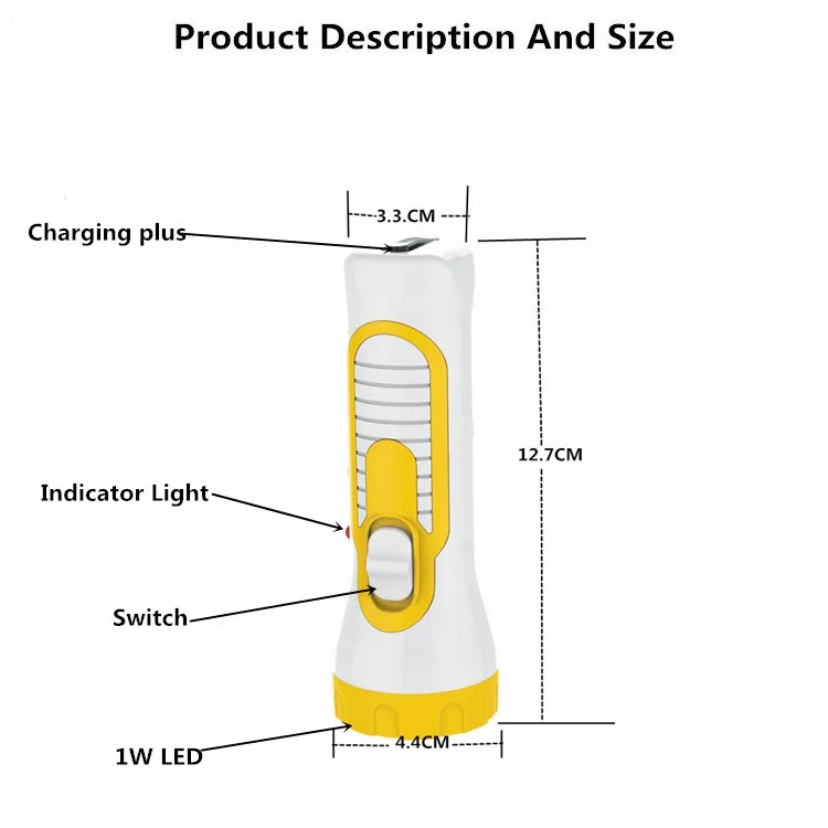 
Asian African Wholesale Cheap Price Colorful High Quality Cabinet Portable Rechargeable Led Flashlights 