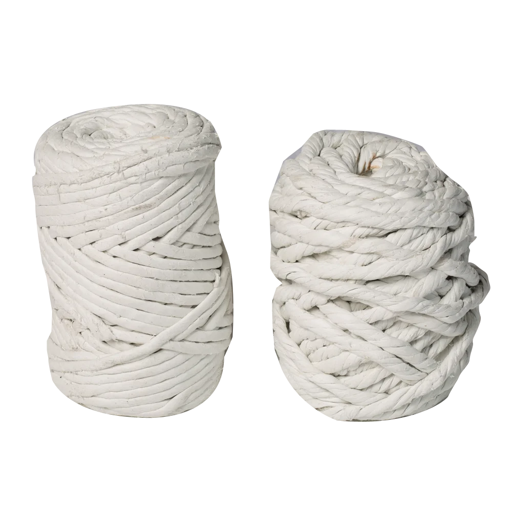 heat resistant Dust free rock wool twisted yarn/ round rope