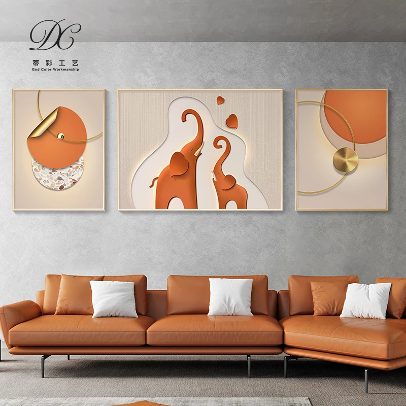 Luxury Abstract art hotel painting modern living room canvas printing  home assesories decor wall art