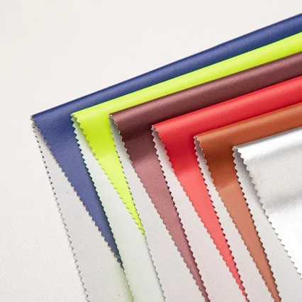 Best Selling pu vinyl imitation leather fabric 300d oxford fabric pu milky coating