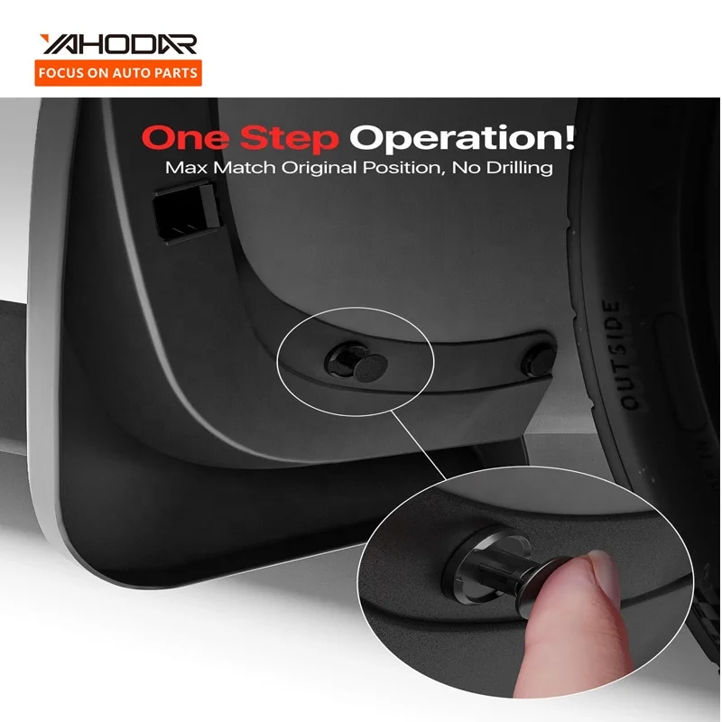 2024 Newest Tesla Model Y Accessories Fender Front and Rear Side Mud Flaps Splash Guards For Model Y Upgraded