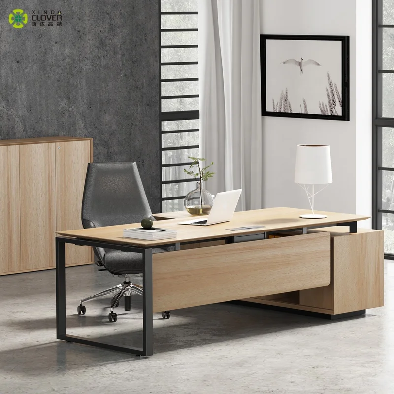 Modern L Shape Complete Executive Desk Office Furniture Set For Manager Table