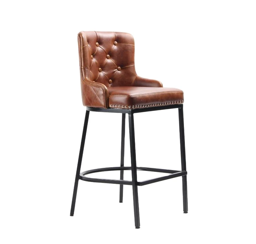 Барные стулья, барная стойка, винтажный синий черный белый металл, Oem сталь, современный стиль