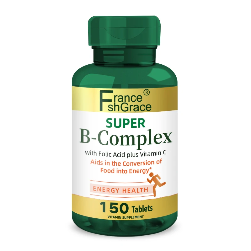 Vitamines naturels energy health super b-complex с фолиевой кислотой плюс витамин c Заводская распродажа