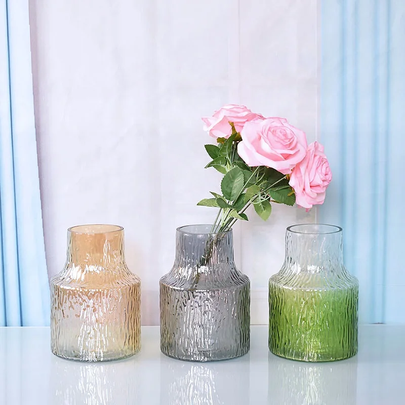 WONDER Nordic Crystal Creativity Minimalist Aesthetic Vase desktop Glass Flowers Vases Home Decoration glass vase