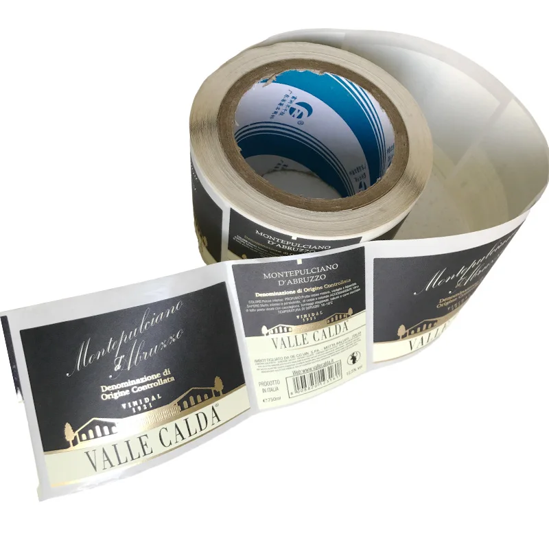 wine label custom private label red wine beer beverage waterproof self-adhesive wine bottle label