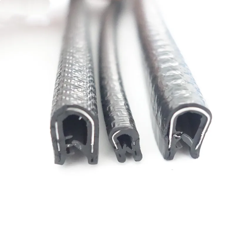 custom PVC U Shaped car door protection rubber strip sealing for Door and Window