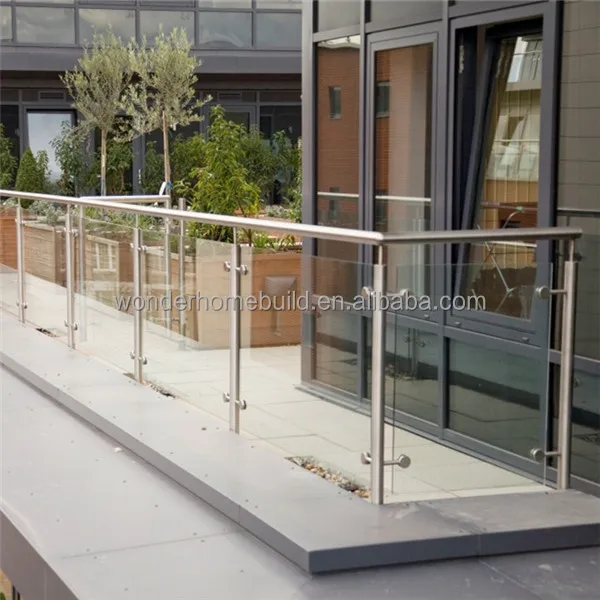 Stainless steel 304 316 stair railing handrail bracket pipe railing cement balcony railing designs