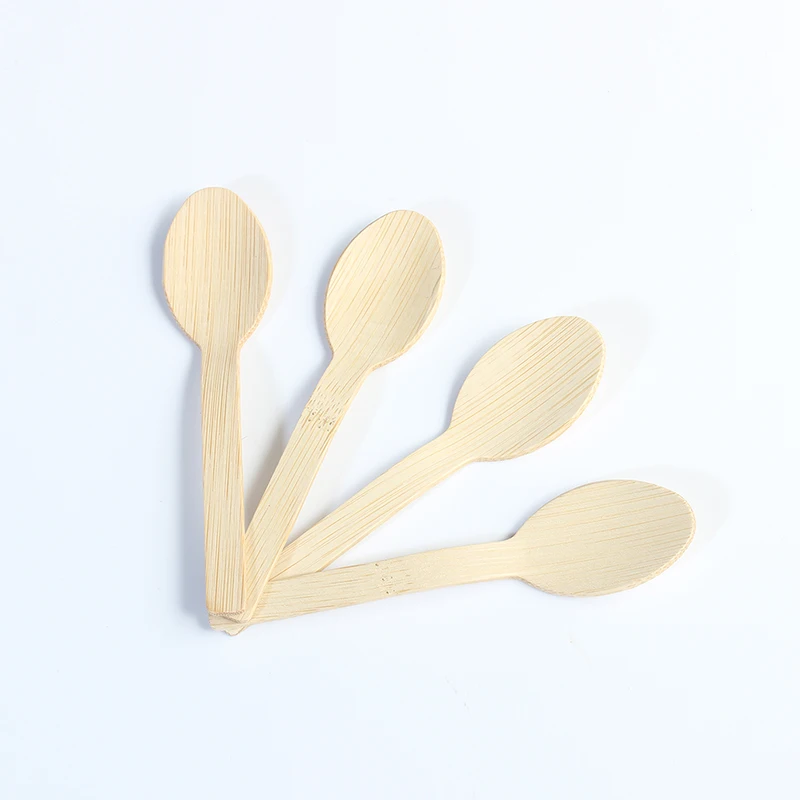 Hot selling High quality Disposable Kitchen Tableware Bamboo Ice Cream Scoop For dessert stores