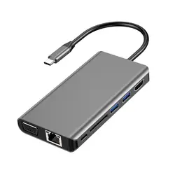 7-in-1 usb c hub headphone jack for macbook pro  Adapter