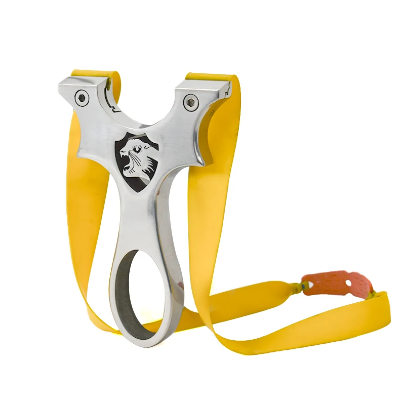 Factory custom tiger slingshot portable shooting slingshot with rubber band outdoor hunting slingshot wholesale