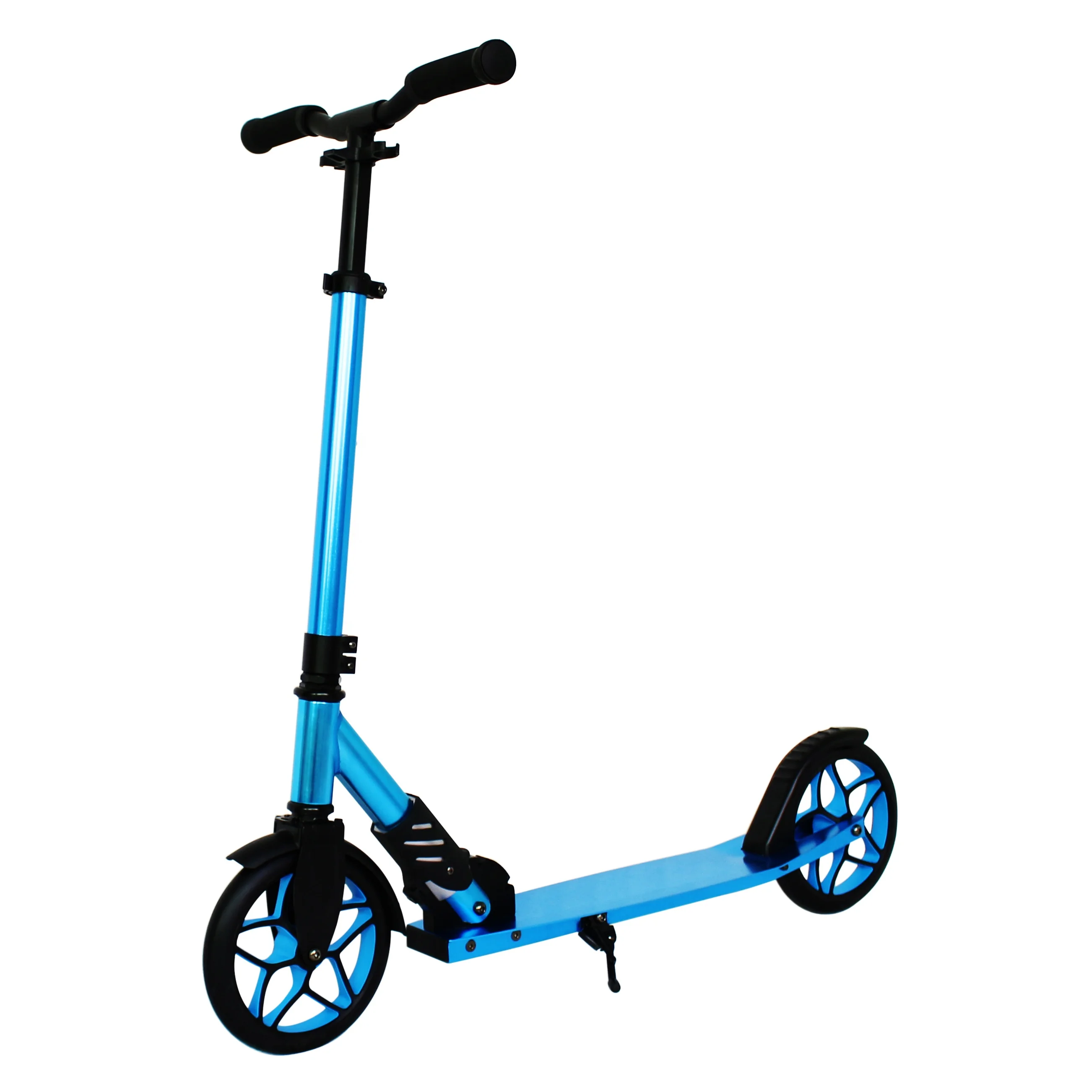 Fashion 200mm quick foldable 2 wheels kick scooter adult blue