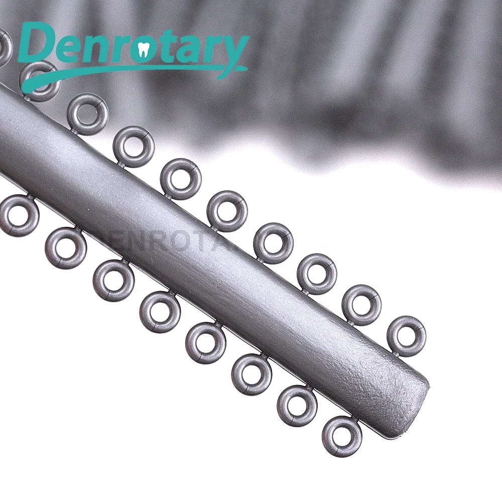 Denrotary Dental Material 40 Strips Ligature Ties Colorful Orthodontic Braces Elastic