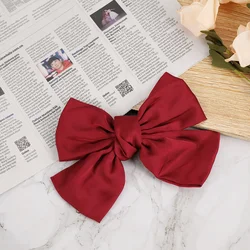 Women Satin Headband Big Bow Kont Hair Clip Hair Accessories for Girls