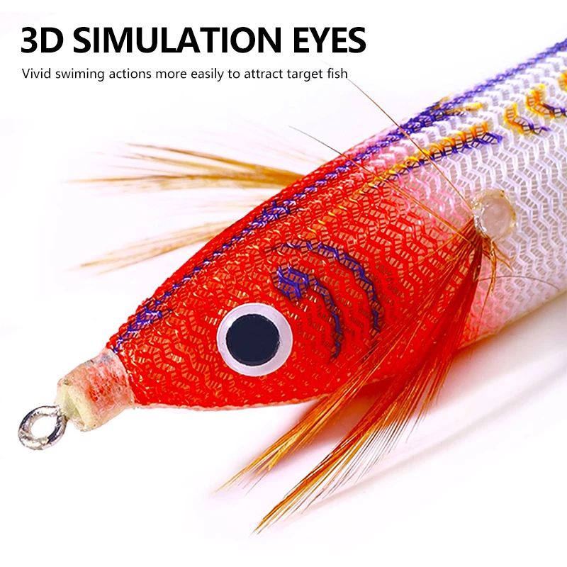 10cm 9.6g Wholesale Fishing luminous Squid Bait Squid Jigs Wood Shrimp For Wholesale squid lures