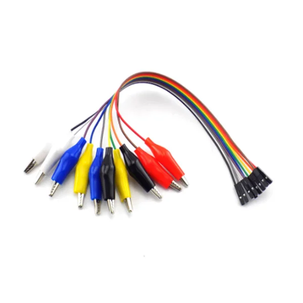 Alligator Clip to Dupont Wire 10pin Male Crocodile Clip to Jumper Wire 10pin Female Wires 20cm 30cm