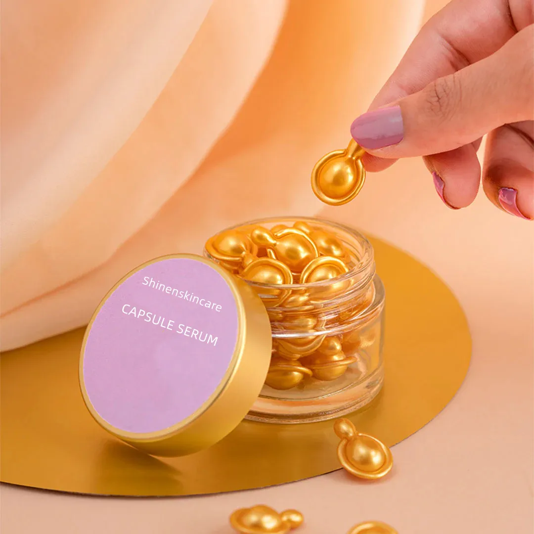 Factory Wholesale Korean Whitening Face Serum Anti Aging  Whitening Skin Anti Wrinkle Serum Capsule For Face