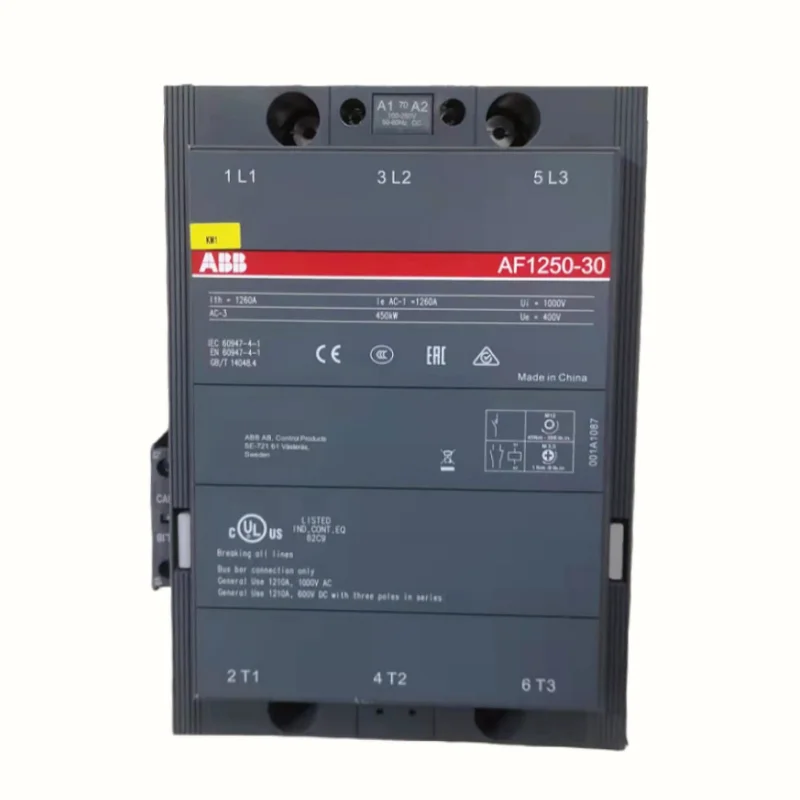 Контактор ABB AF1250-30-11 * 100-250 В переменного тока/постоянного тока идентификатор продукта 1SFL647001R7011