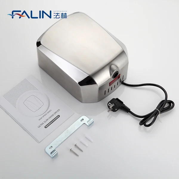 FALIN FL-3002  Commercial Sensor High Speed Automatic Hand Dryer 1200W Stainless Steel Hand Dryer For Toilet