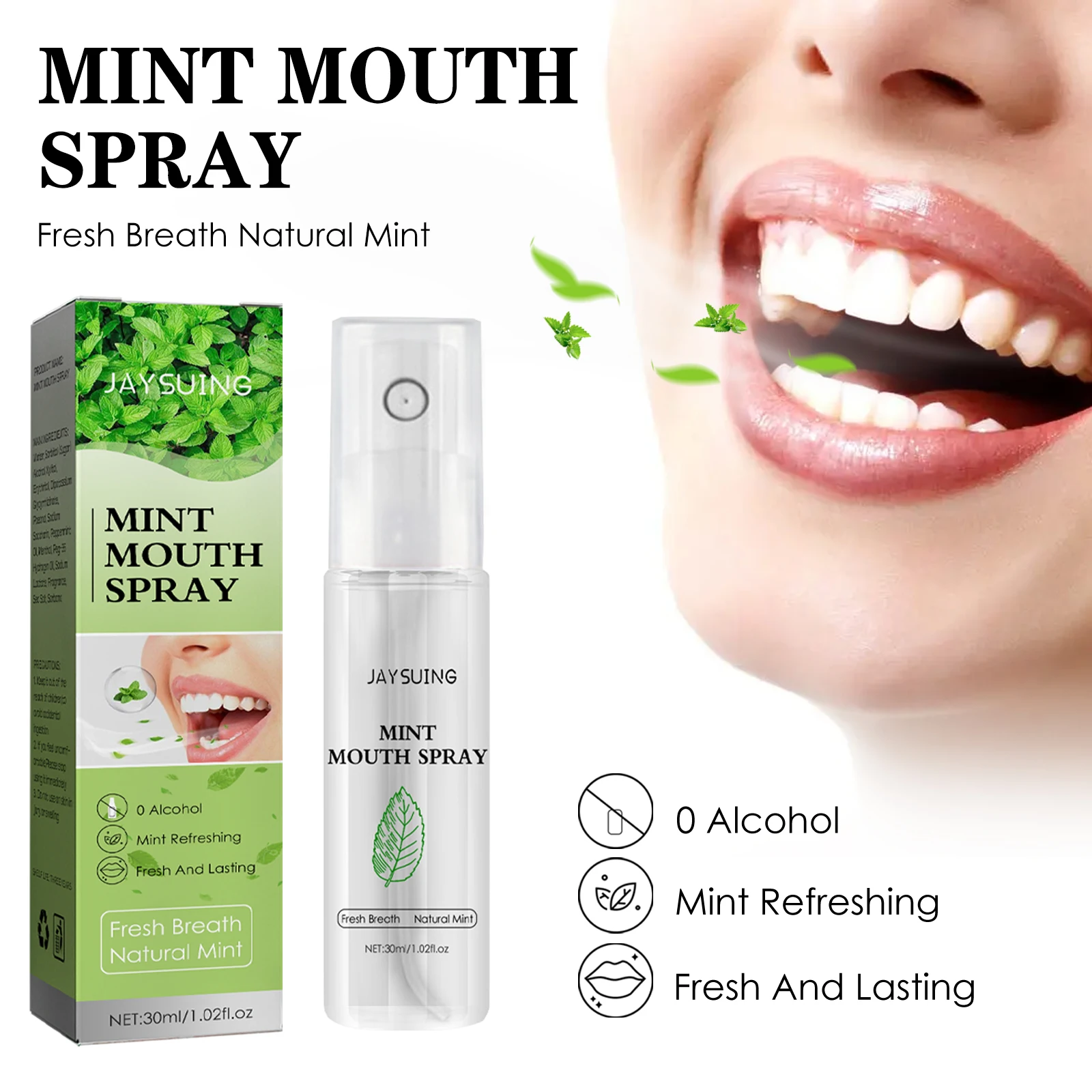 OEM Hot Sale Portable Mouth Refreshing Oral Care Persistent Fragrance Peach Oral Spray