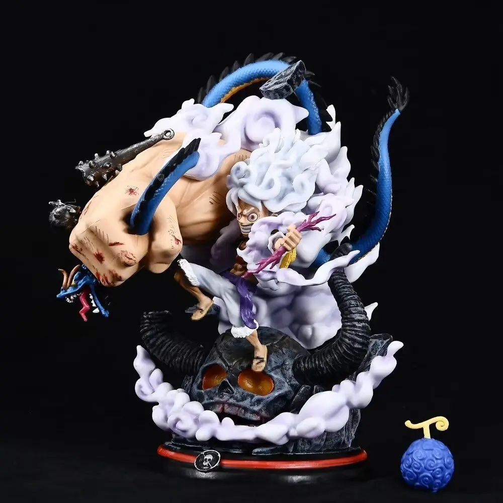 One Pieced Action Figure  TH Heavenly Painting Ghost Island Chapter Five Nica Luffy Statue Handmade Model Doll Decoration Anime