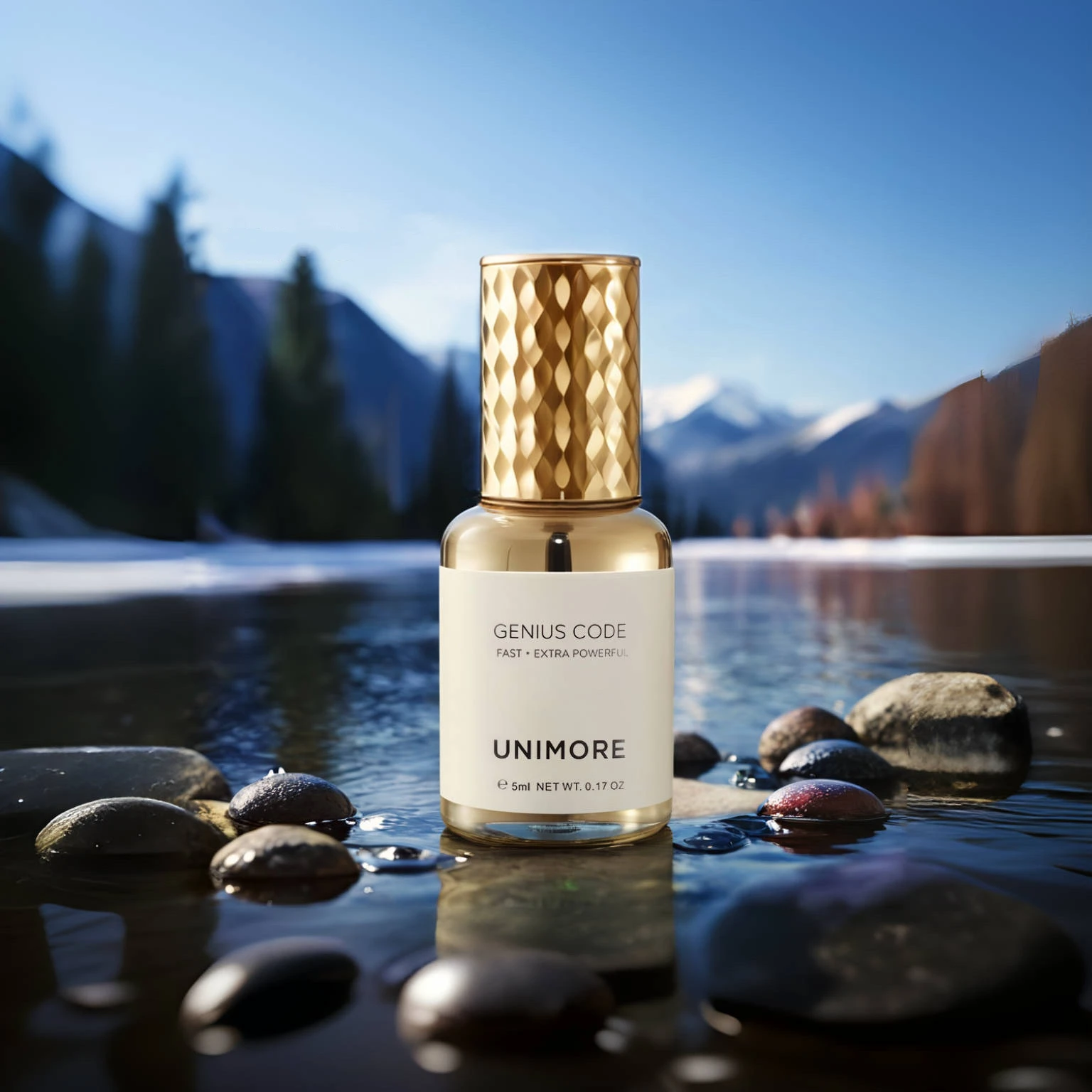 Unimore Individual Long Lasting Lash Glue Strong Adhesive Waterproof Korean Lash Adhesive Clear Blue Eyelash Extension Glue