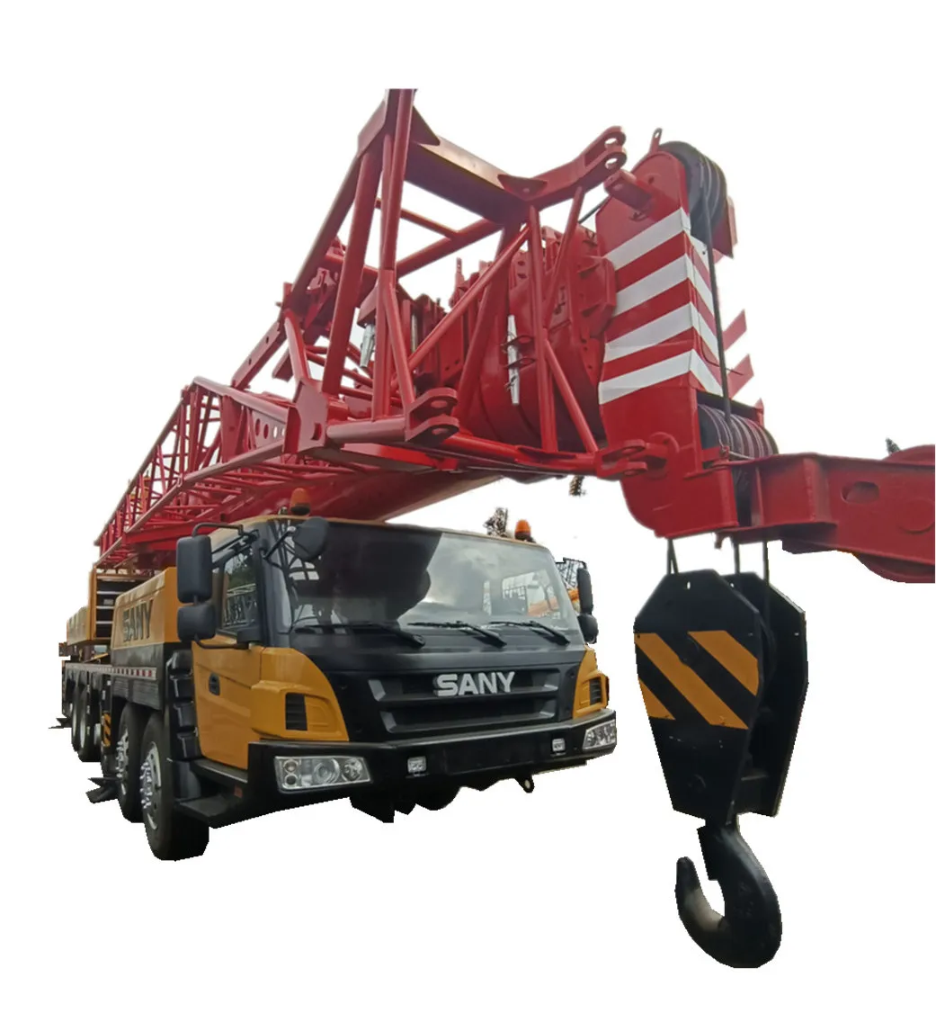 used truck crane sany stc1000 100 ton mobile crane hydraulic boom arm 4x4 truck mounted crane