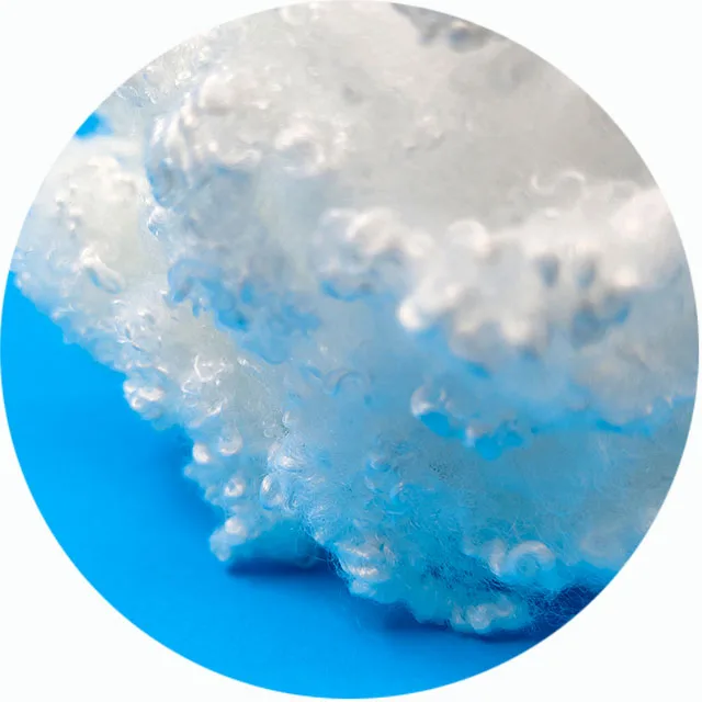 3D 51MM HCS Polyester Staple Fiber Stuffed Toys Filling Materials