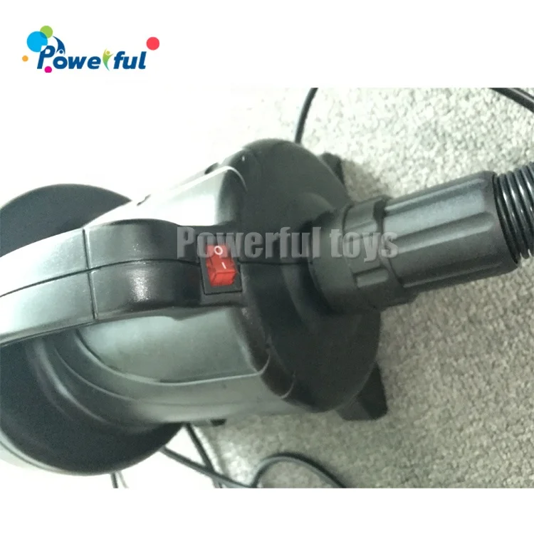 Electric air pump, small air blower for inflatables with different plug