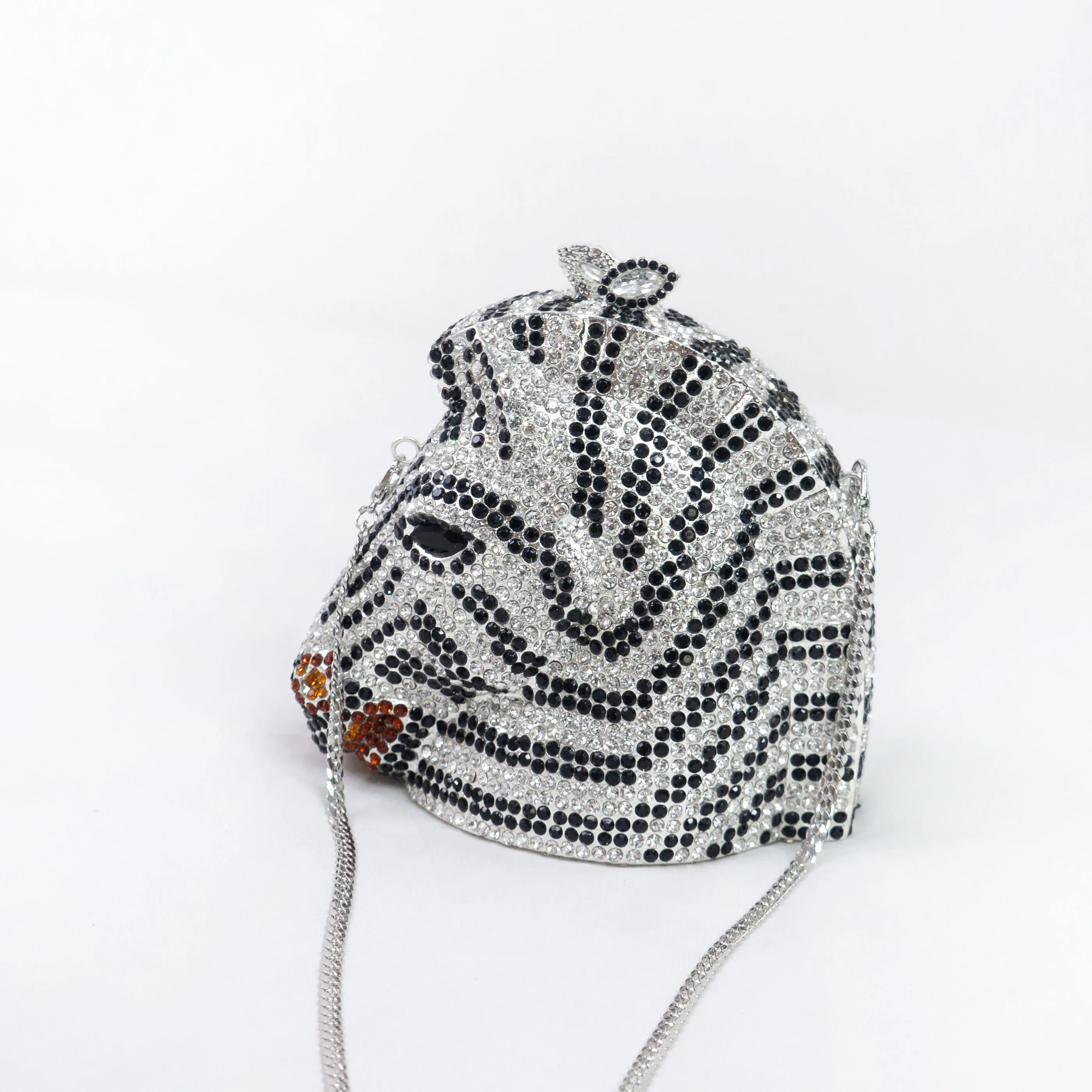 Luxury Rhinestone Lady Horse Shape Purse Charms Fancy Animal Popsicle Clutch Party Horse Crystal Evening Handbags