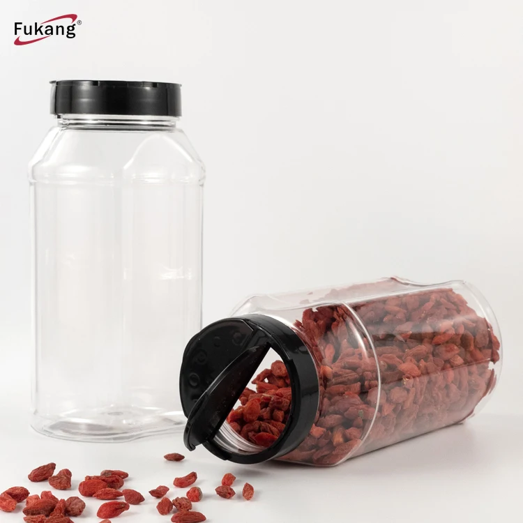 High Quality 900ml Empty Plastic spice Jar Large Seasoning Containers For Kitchen Storage Spice Rack Cabinet