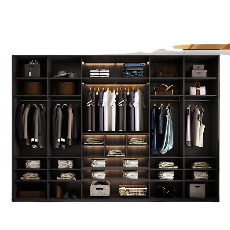 2021 New Popular Modern Closet Wardrobe Storage Wooden Bedroom Big Wardrobe