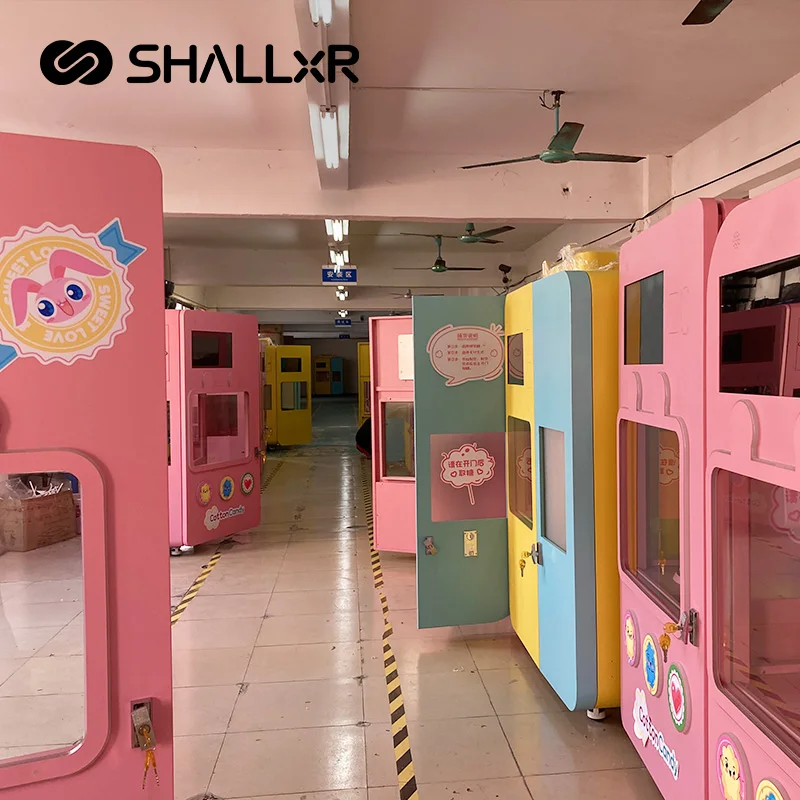 Commercial Custom Design Mini Snack Touchscreen Qr Code Electronics Kids Cotton Candy Food Vending Machine For Usa