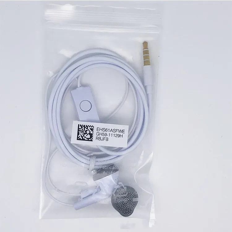 Low Price 3.5mm Jack headphone in ear Stereo handsfree headsets for samsung S5830 Y9 YL YS earphone With Mic