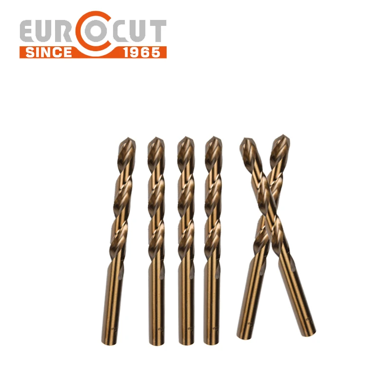 Eurocut HSS Brocas Fully Ground Black HSS HSS Cobalt Brocas Drill Bits for Metal Stainless Steel