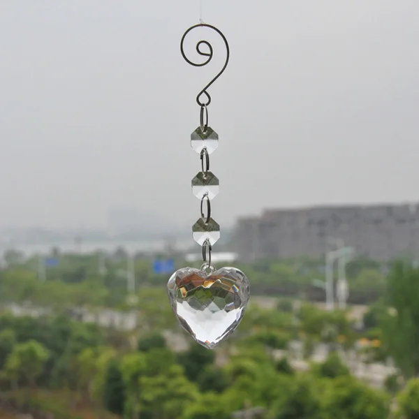 LK20191023-20 wholesale wedding tree acrylic chandelier beads garland with heart pendant