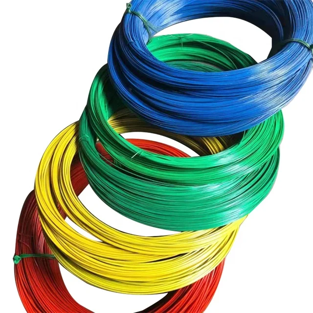 Wholesale Adjustable Twist Tie 0.3-6.0mm  PVC Coated Wire iron Metal Garden wire