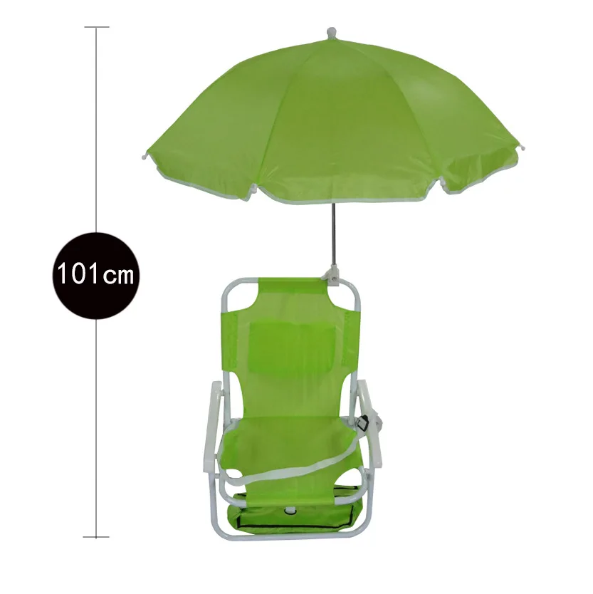 
Outdoor Kids Beach Chairs and Umbrellas Multifunctional Folding Portable Garden Beach Sun Lounger Seat for Children 