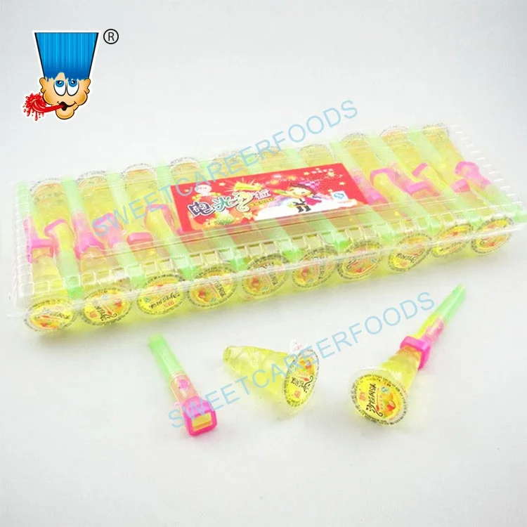 Fruit Flavor Jelly Juice Cup With Flashlight Toy Candy