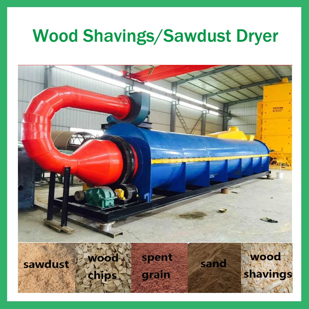 Factory Promotion Price Soybean Straw Rotary Dryer for Industrial Salt Wood Shaving Sawdust