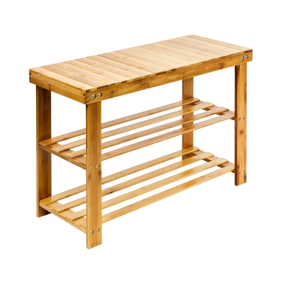 bamboo craft Shoe Rack Bench  Holds and Sitting Stand Bamboo Shoe Footwear Rack Organiser Wooden Storage Shelves Stand Shelf