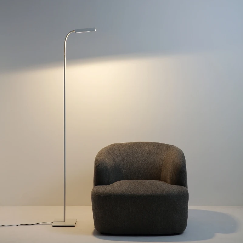 Minimalist long leaf shaped SMD 18w indoor decoration LED floor standing lamp