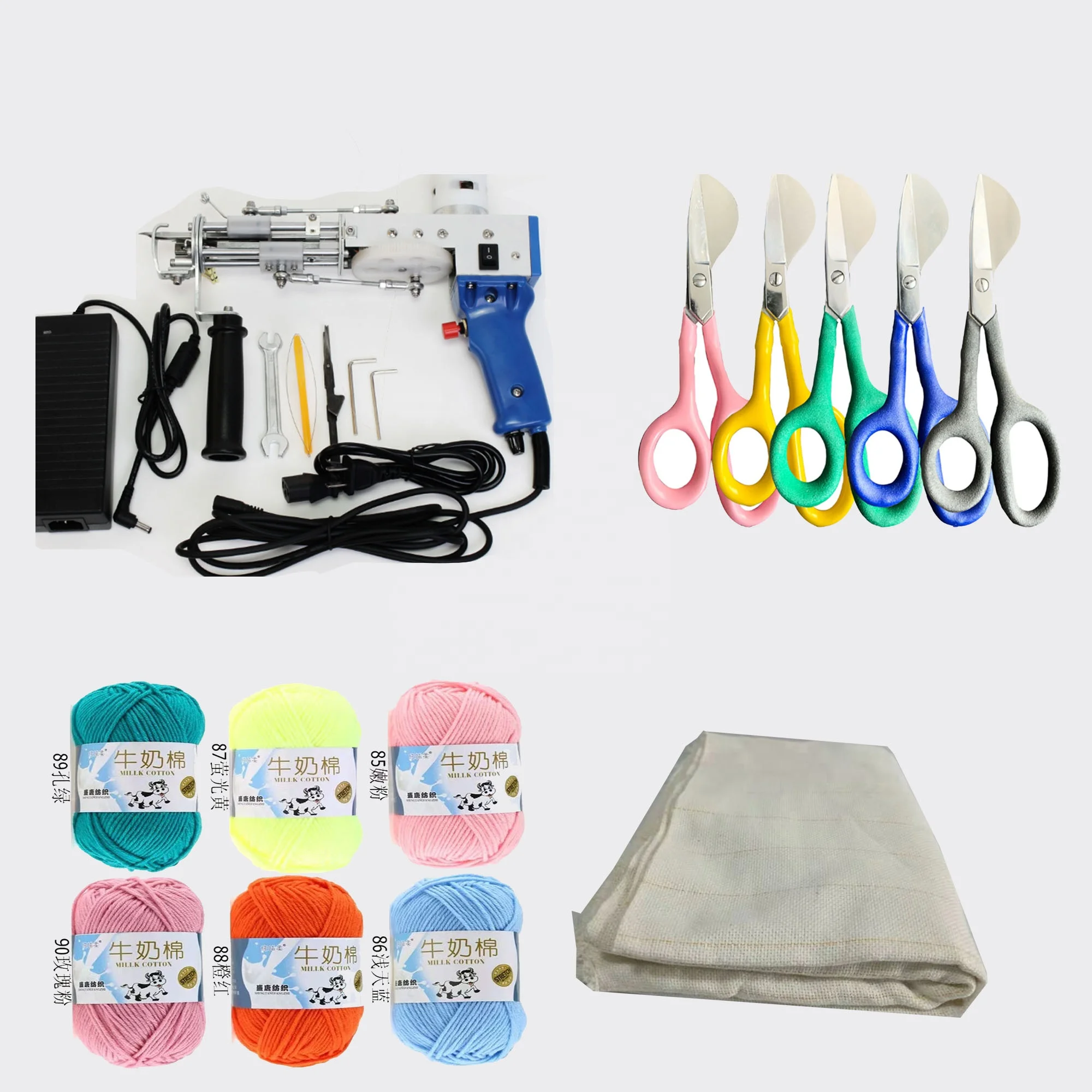 Электрическая ручная работа aki-i ak-ii, машина для изготовления ковровых покрытий и ворса с петлей, набор 2 в 1 для начинающих