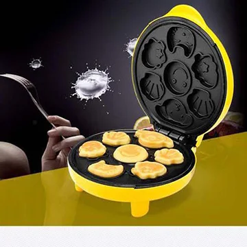 
cartoon portable pan cake electric waffle maker 