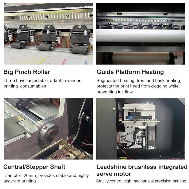 PO-TRY High Speed 60cm Print Width Digital Heat Transfer Film DTF Printer With 4 I3200 Printheads