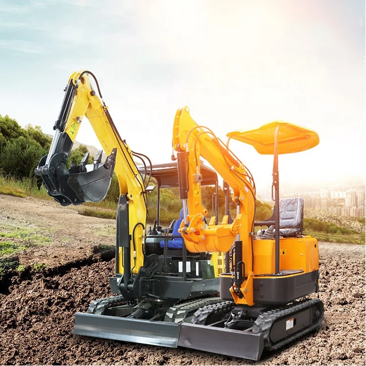 Crawler Excavator Easy Operation Crawler 2 Ton Mini Excavator With Double Cylinder Towable