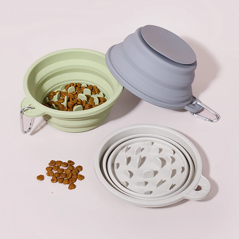 Складная миска для домашних животных с присосками