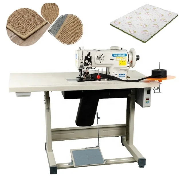 automatic industrial leather quilting mattress Edge Tape binding overlock sewing machine for comforter carpet pillow cover tape