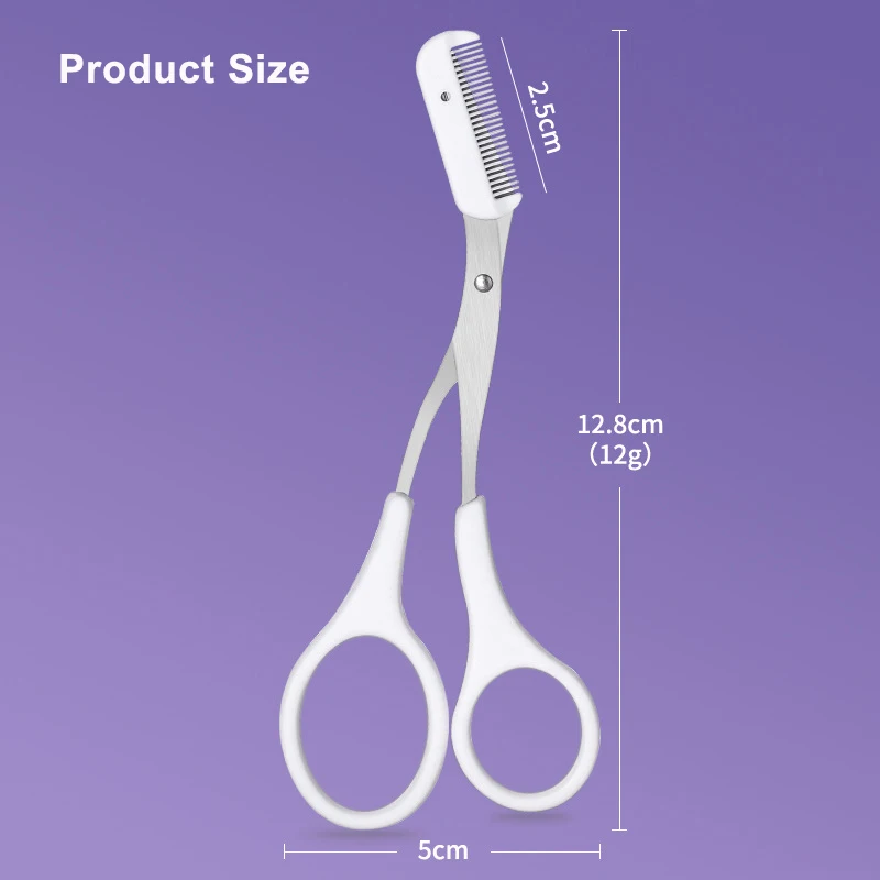 Best Selling Eyebrow Trimmer Scissors With Eyebrow Comb Small Comb Beginner Kit Complete Eyebrow Trimmer Shave